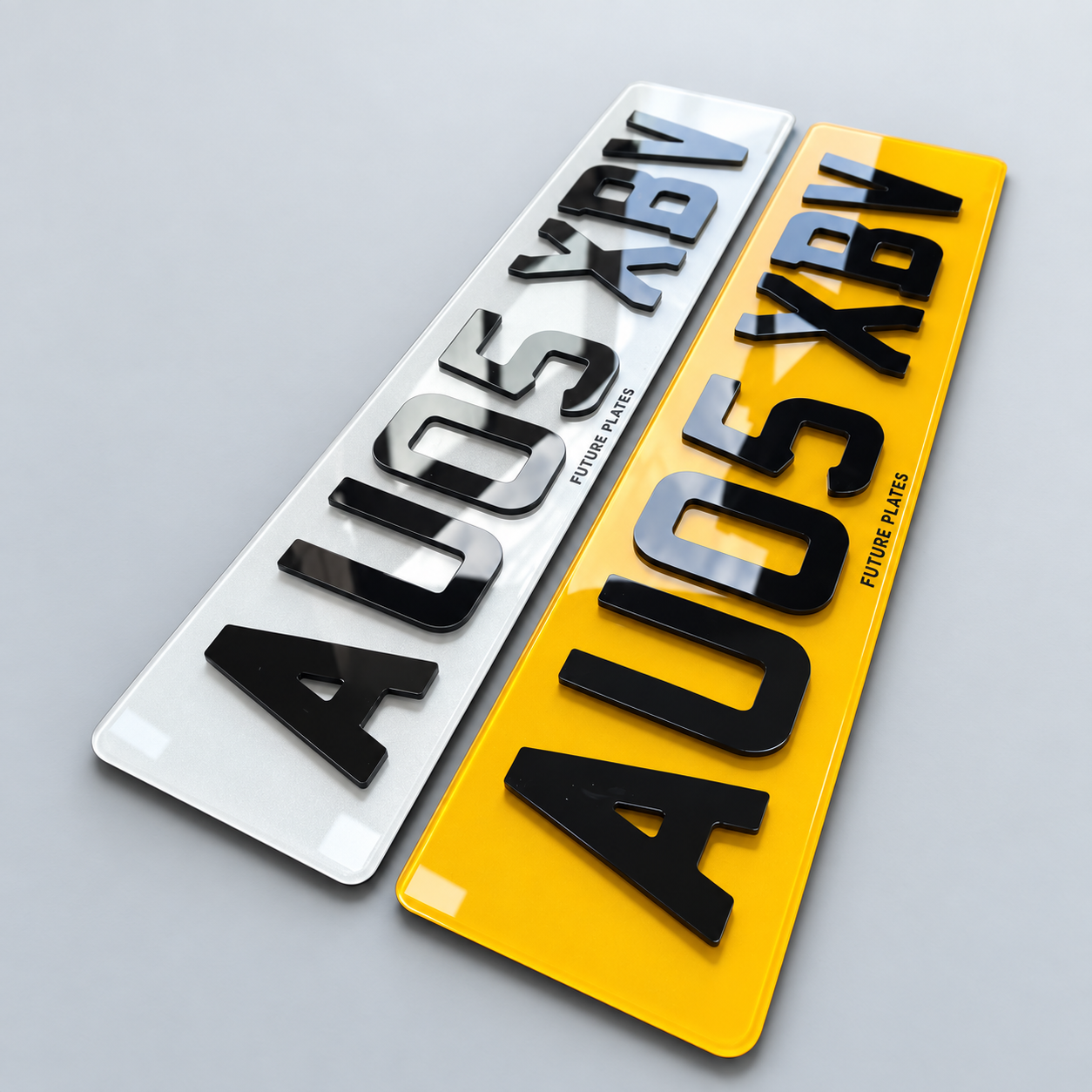4D Acrylic 3mm number plate made by Future Plates